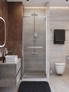 Душевая дверь CEZARES  LUX-B-FS-1-70-C-CR хром